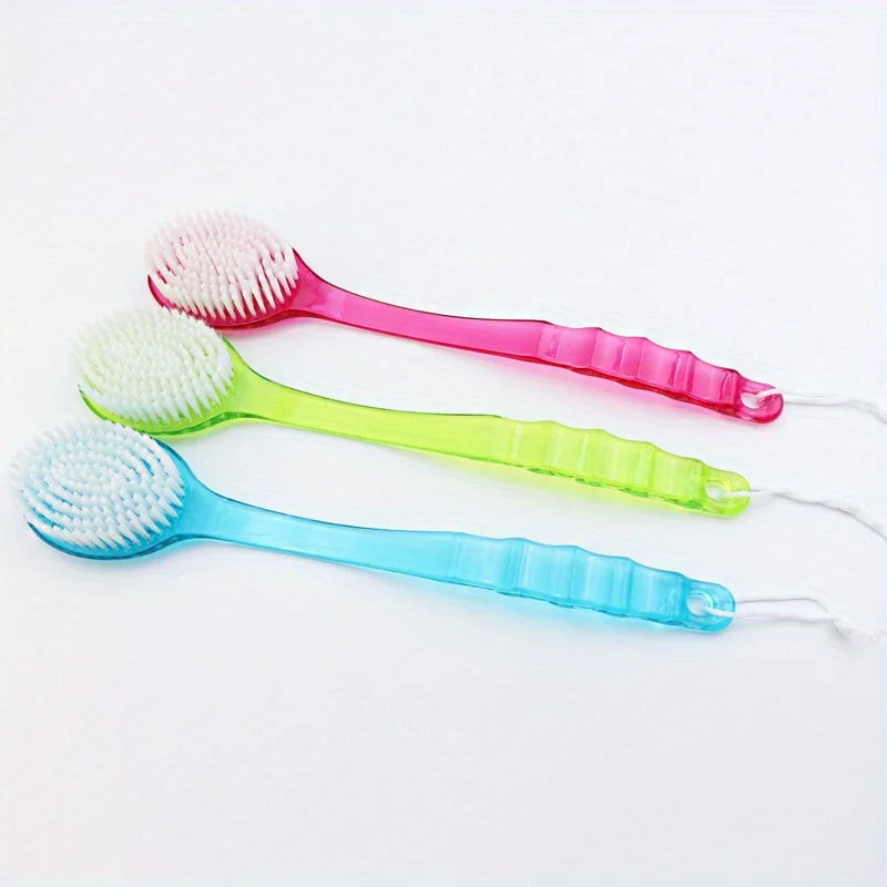 Ergonomic Long-Handle Bath Brush – Back Scrubbing & Massage Bath Body Brush Babs