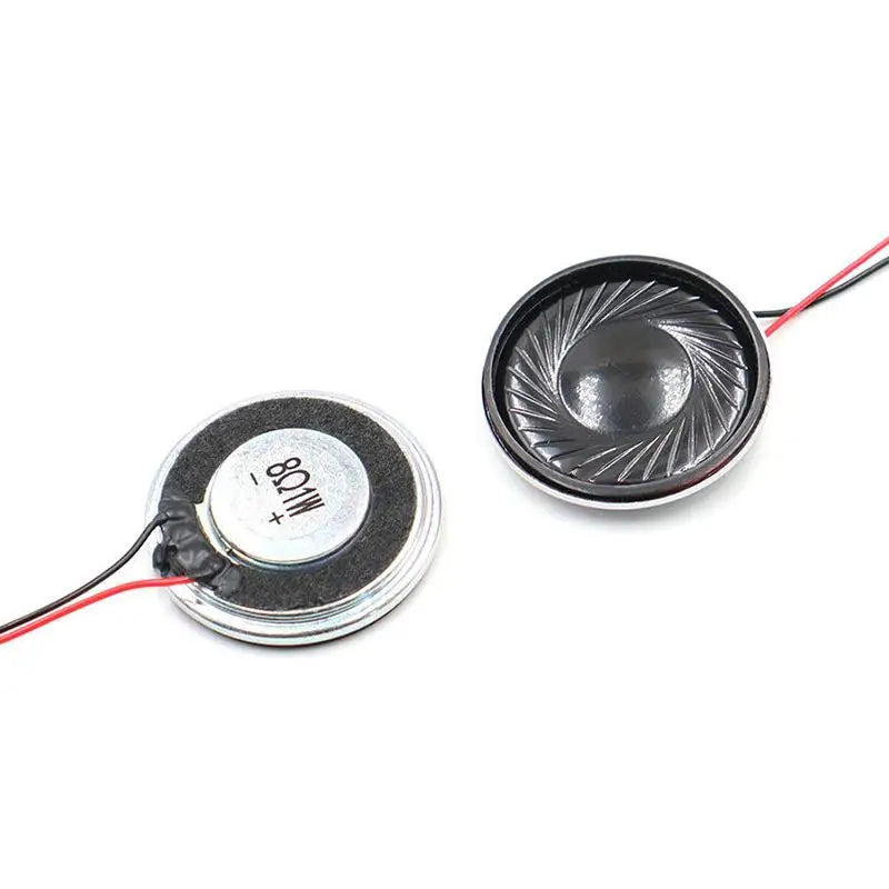 2Pcs Ultra Thin 30mm 8Ohm 1W DIY Speaker MX 1.25 Terminal DIY Mini Speaker Babs