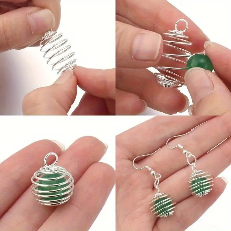 40pcs Hollow Lantern Ball Spring Pendants – DIY Jewelry Making Jewelry Making Pendant Babs