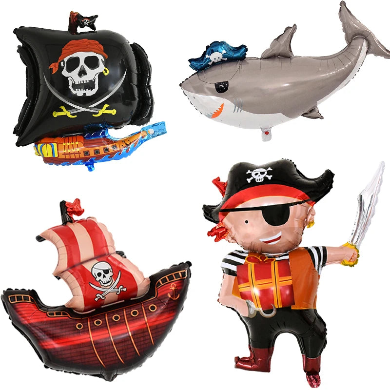 Pirate Party Kit – Eye Patch, Coins, Balloons & Skull Hat Party Favor Kit Babs