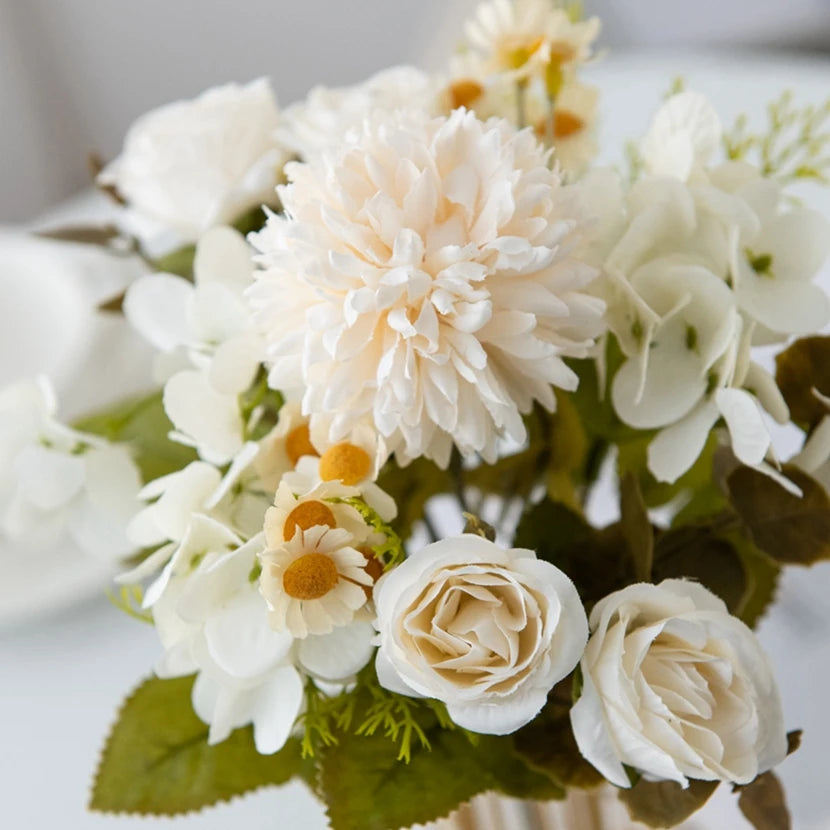 7-Fork Chamomile Artificial Flowers – Wedding & Home Décor Bouquet Artificial Flower Bouquet Babs