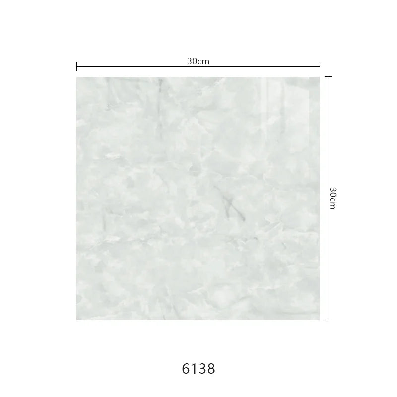 10pcs Self-Adhesive Marble PVC Tile Wall Stickers 30×30cm