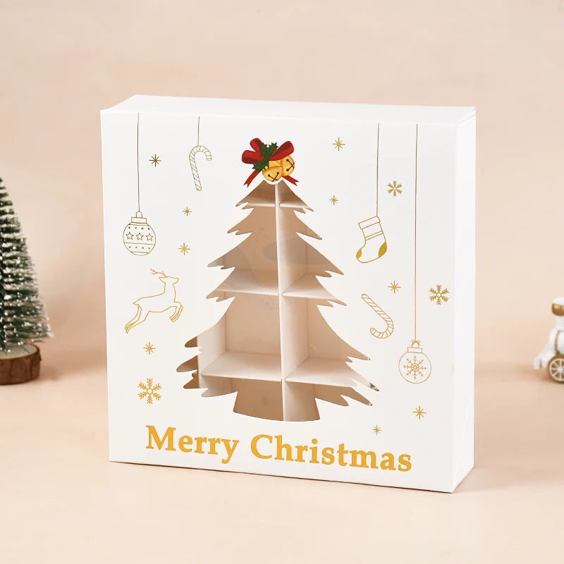 Christmas Candy Cookie Gift Boxes – Holiday Party Favors 1/6 Pcs Holiday Gift Boxes Babs