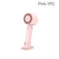USB Rechargeable Mini Handheld Fan – 3-Speed Portable Desk Fan Handheld Portable Fan Babs Pink-1PC