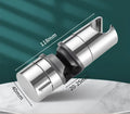 Adjustable Shower Head Holder Universal Angle Bracket ABS Shower Head Holder Babs silver