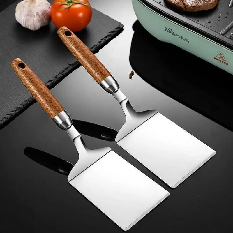 2-Piece Stainless Steel BBQ Grill Scraper & Spatula Set BBQ Spatula Set Babs 2Pcs