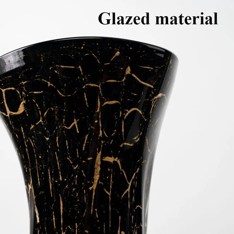 Nordic Glass Glazed Vase | Modern Home Decor Flower Vase Decorative Glass Vase Babs