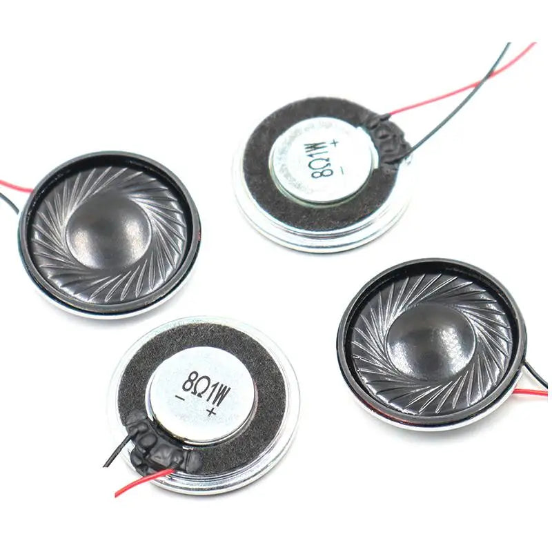 2Pcs Ultra Thin 30mm 8Ohm 1W DIY Speaker MX 1.25 Terminal DIY Mini Speaker Babs