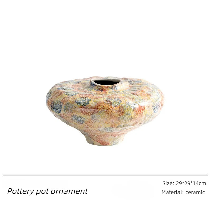 Glazed Ceramic Vase – Modern Tabletop Flower Décor Decorative Ceramic Vase Babs Small