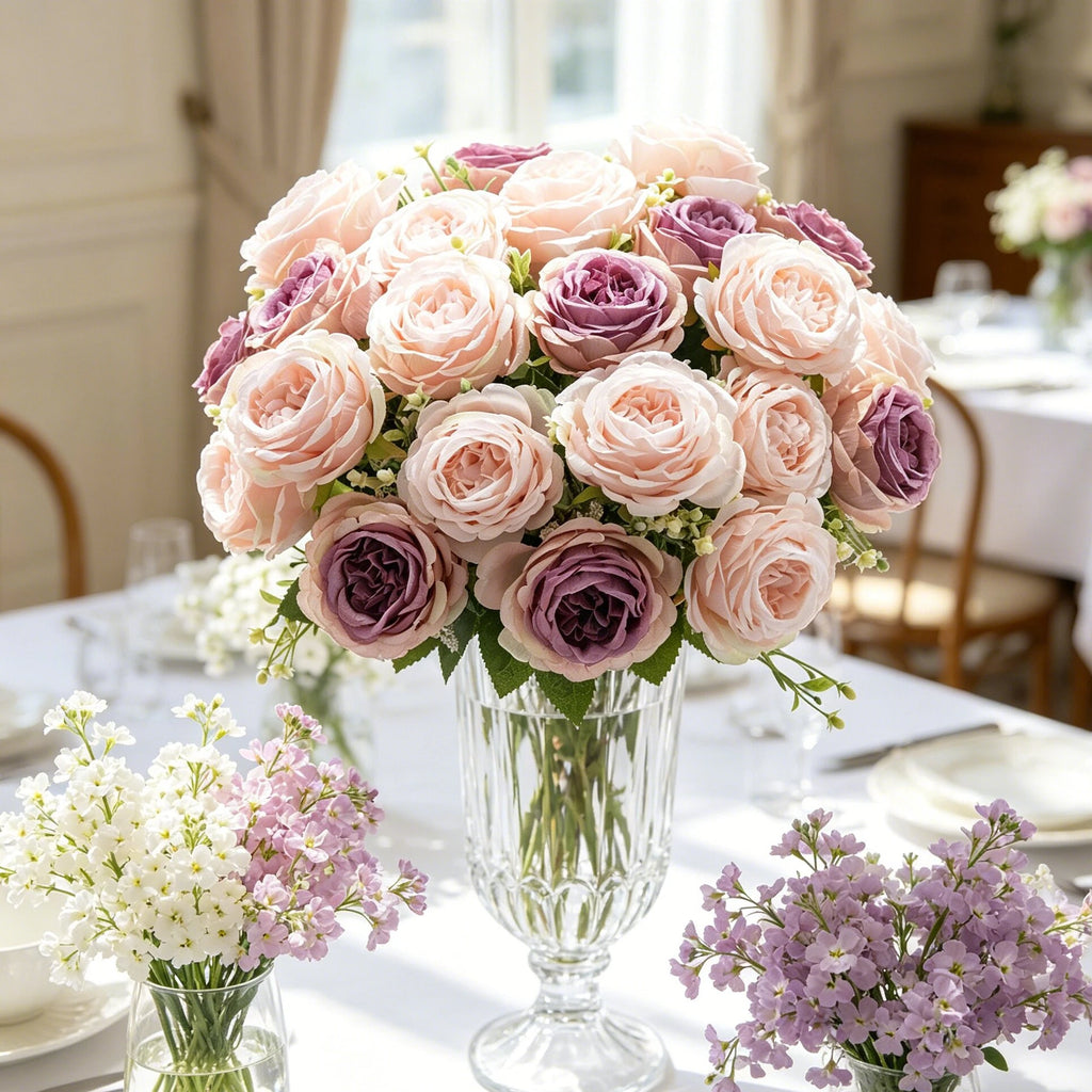 Artificial Silk Peony Bouquet – Wedding & Home Floral Décor Artificial Flower Bouquet Babs
