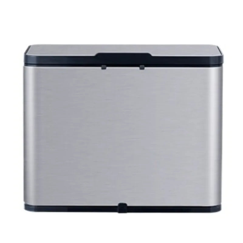 Wall Mounted Stainless Steel Trash Can with Slide Lid – 6L Wall Mounted Trash Can Babs 3L-Silver