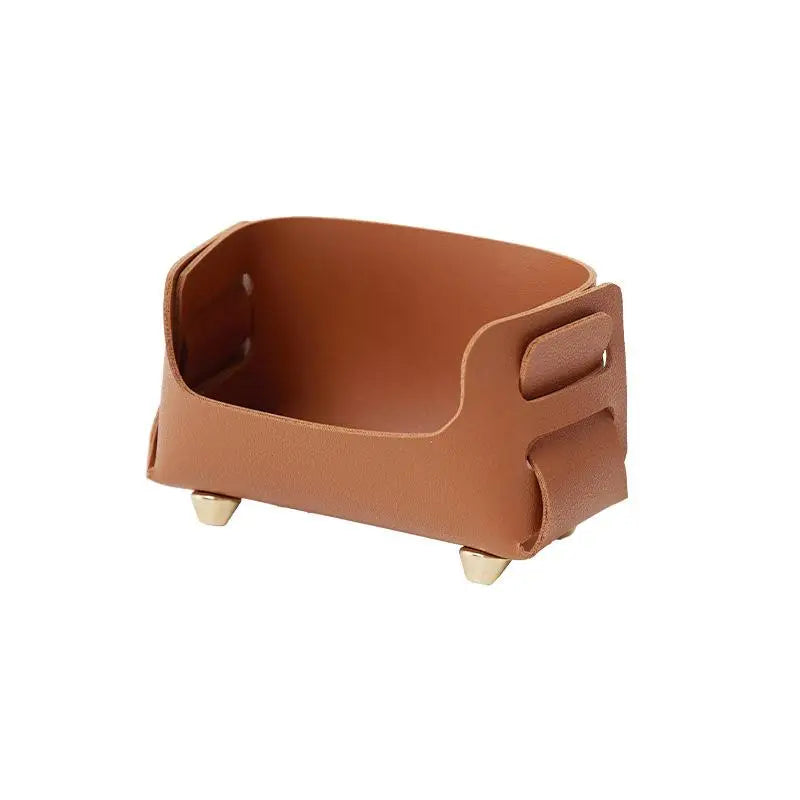 PU Leather Desktop Business Card Holder & Sign Display Stand Business Card Holder Babs