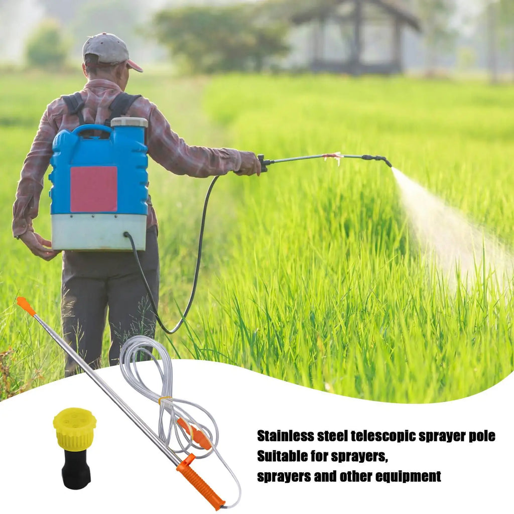 2.6m Telescopic Spray Wand – Stainless Steel Garden Sprayer Rod Garden Sprayer Wand Babs