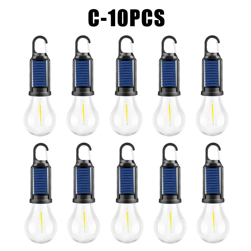 Solar Rechargeable Camping Light – Vintage Dimmable Bulb Solar Camping Light Babs C 10PCS