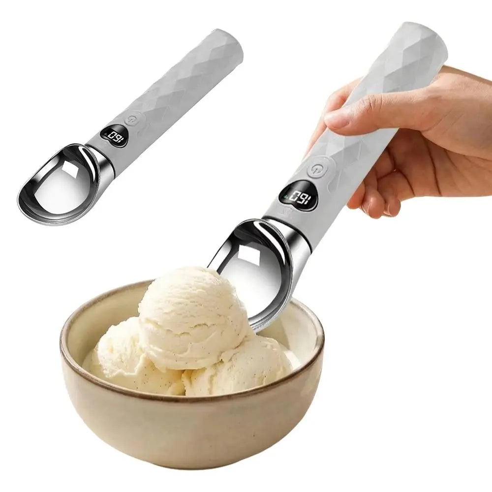 LED Electric Heated Ice Cream Scoop – USB Rechargeable Electric Ice Cream Scoop Babs