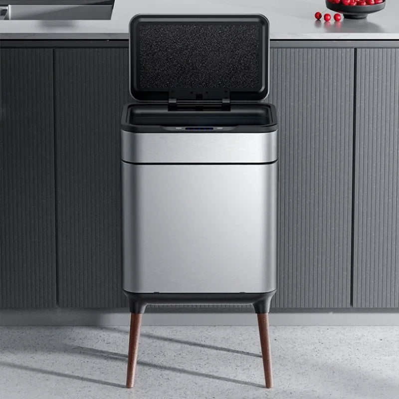Automatic Sensor Trash Can 13L Stainless Steel Kitchen Bin Sensor Trash Can Babs