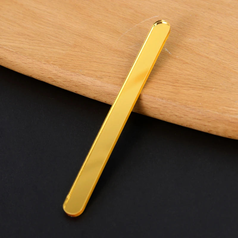Acrylic Ice Cream Sticks 10/20pcs – Popsicle & DIY Craft DIY Craft Sticks Babs Gold 10pcs
