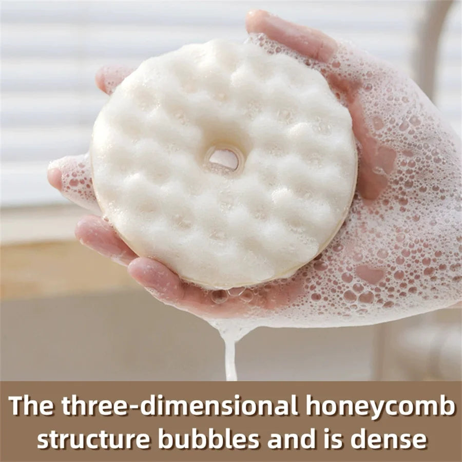 Suction Cup Dish Sponge Set – Wall Mount & 4 Foam Heads Kitchen Sponge Set Babs