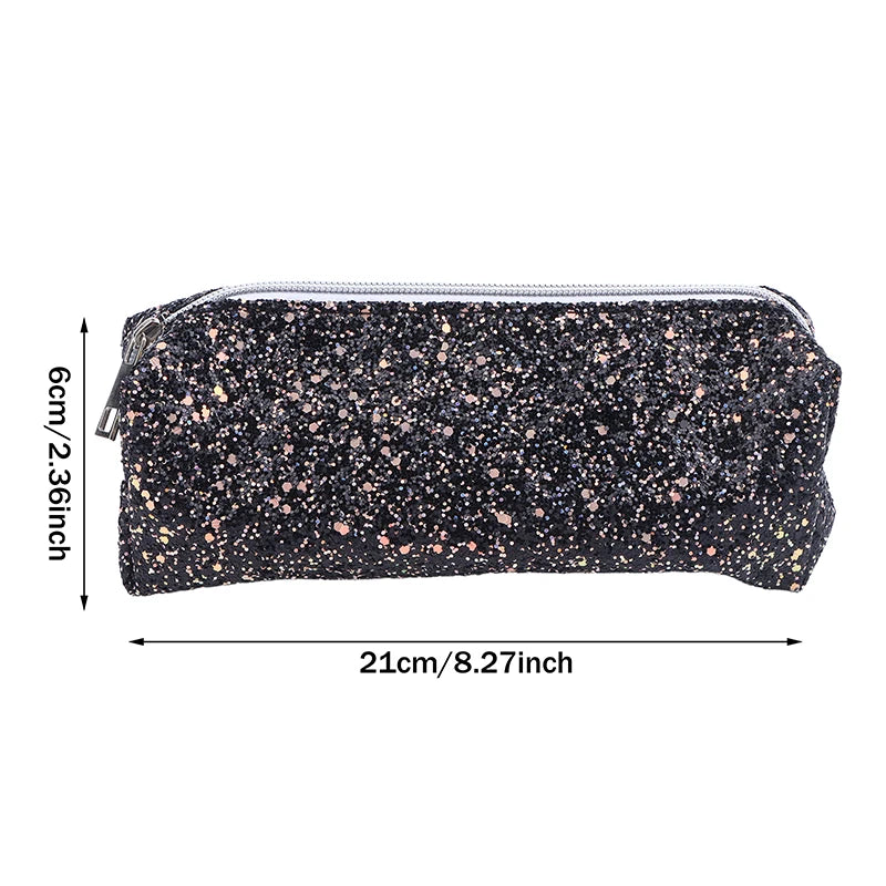 Kawaii Glitter Sequin Pencil Case & Cosmetic Bag – Oxford Glitter Pencil Case Babs