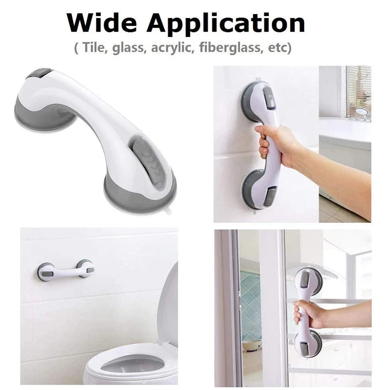 Shower Grab Bar – Dual-Lock Suction Cup Anti-Slip Handle Bathroom Grab Bar Babs