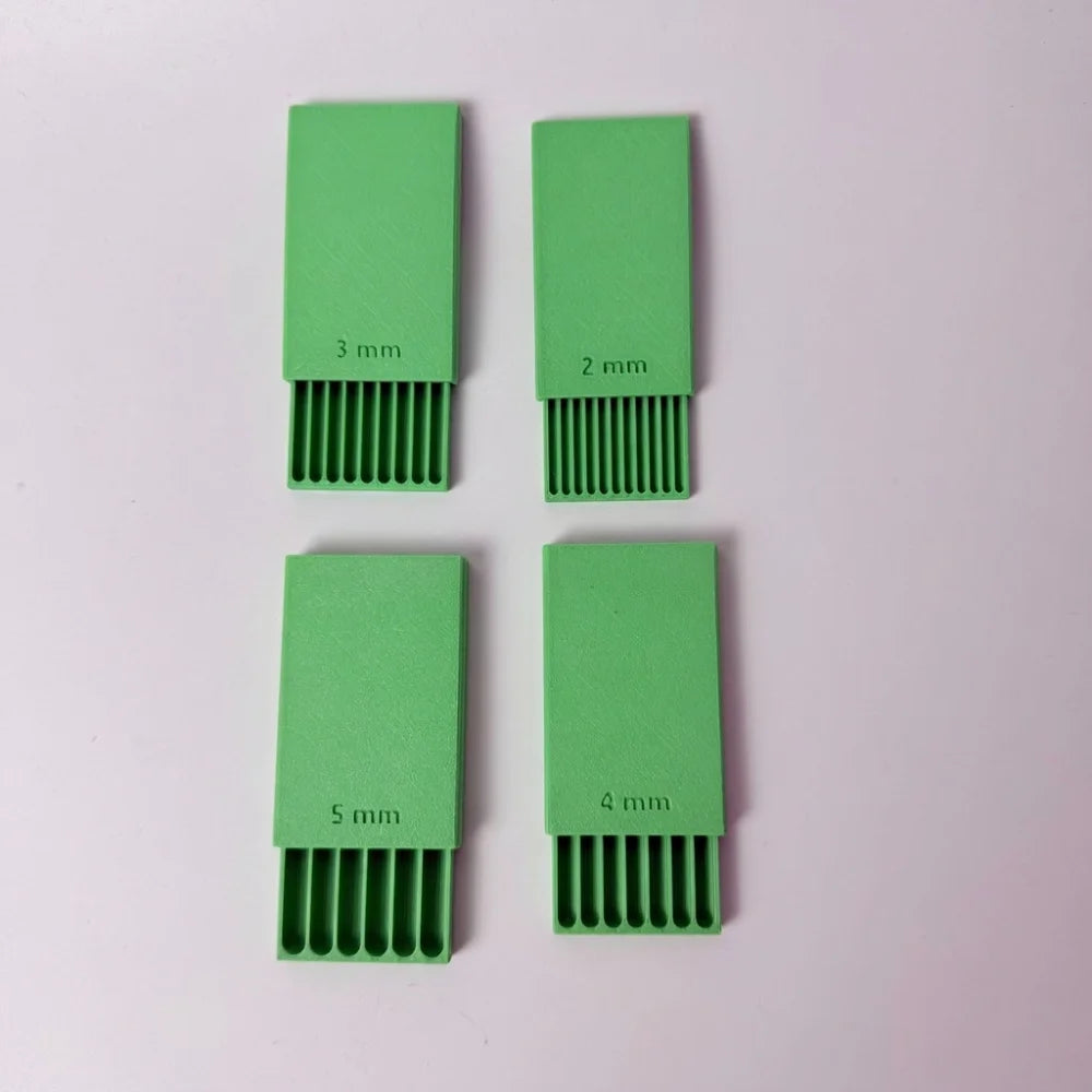 4Pcs Clay Ball Maker Tool Set – 2–5mm 3D Slot Structure Clay Crafting Tool Babs Green S