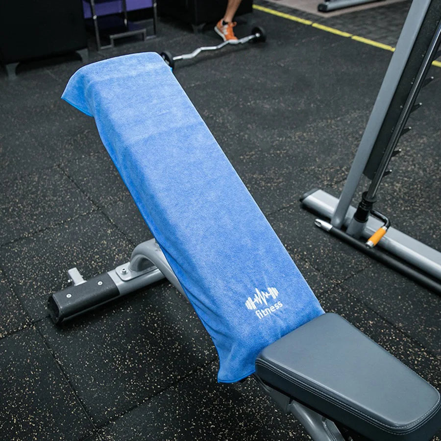 Super Absorbent Embroidered Sports Towel – Quick Dry Fitness Sports Fitness Towel Babs Blue 40x95cm