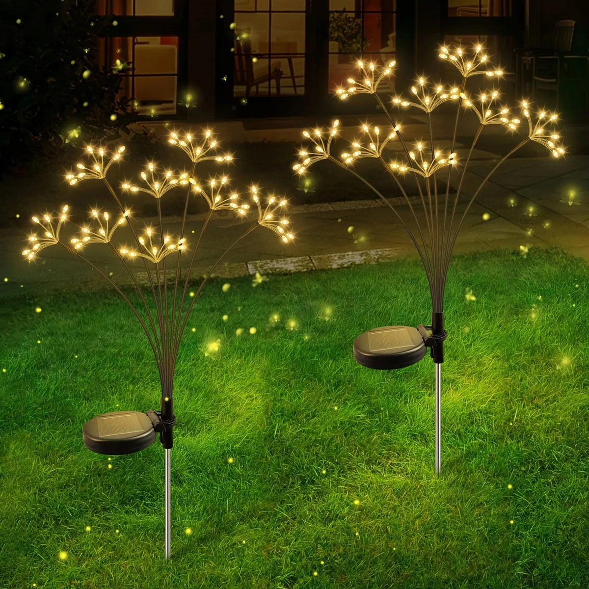 Solar Dandelion Firework Garden Stake Lights – Waterproof Solar Garden Lights Babs