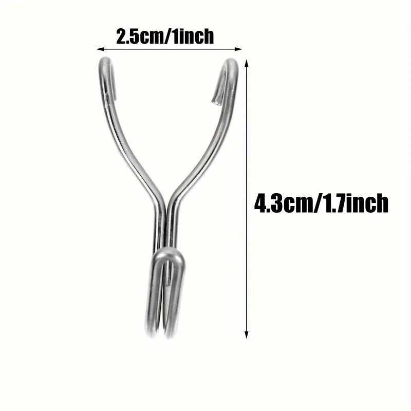 20-Pack Heavy Duty Stainless Steel Pegboard Hooks Pegboard Hooks Babs