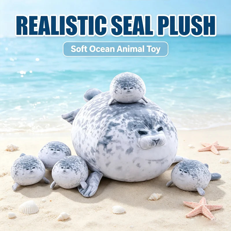 Lifelike Seal Plush Toy – Soft Stuffed Animal & Aquarium Gift Stuffed Animal Plush Babs