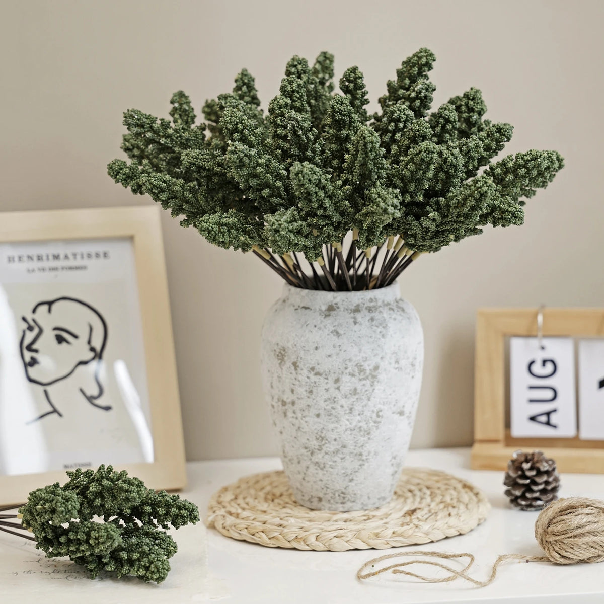 Silk Artificial Chrysanthemum Flower Branch – Wedding & Home Décor Artificial Silk Flower Babs