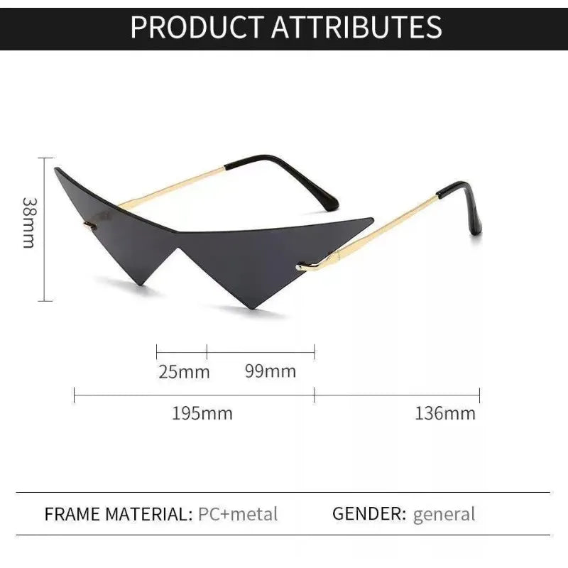 Triangle UV400 Sunglasses – Unisex Fashion Street Eyewear Fashion Sunglasses Babs