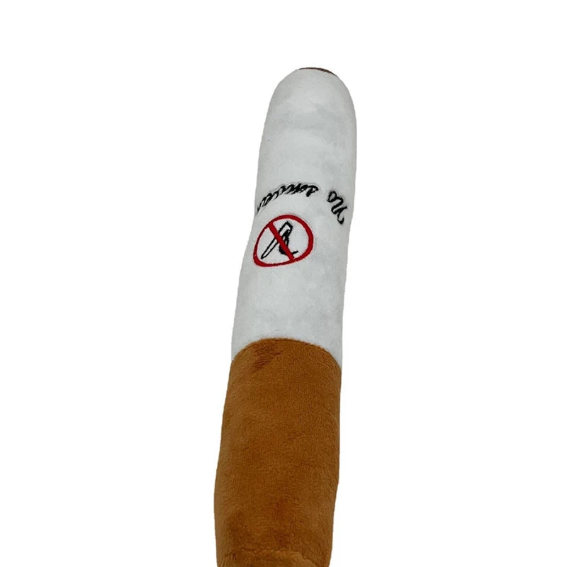 Plush Cigarette Squeaky Pet Toy – Cats & Dogs Chew Toy Squeaky Pet Toy Babs