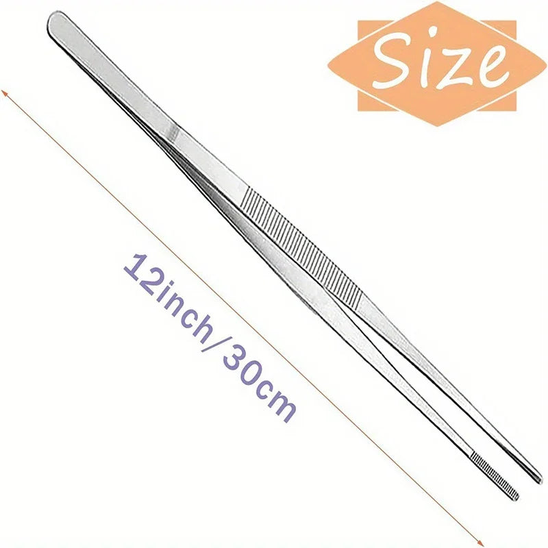 Stainless Steel BBQ Tongs – Grill & Kitchen Cooking Clamp BBQ Kitchen Tongs Babs