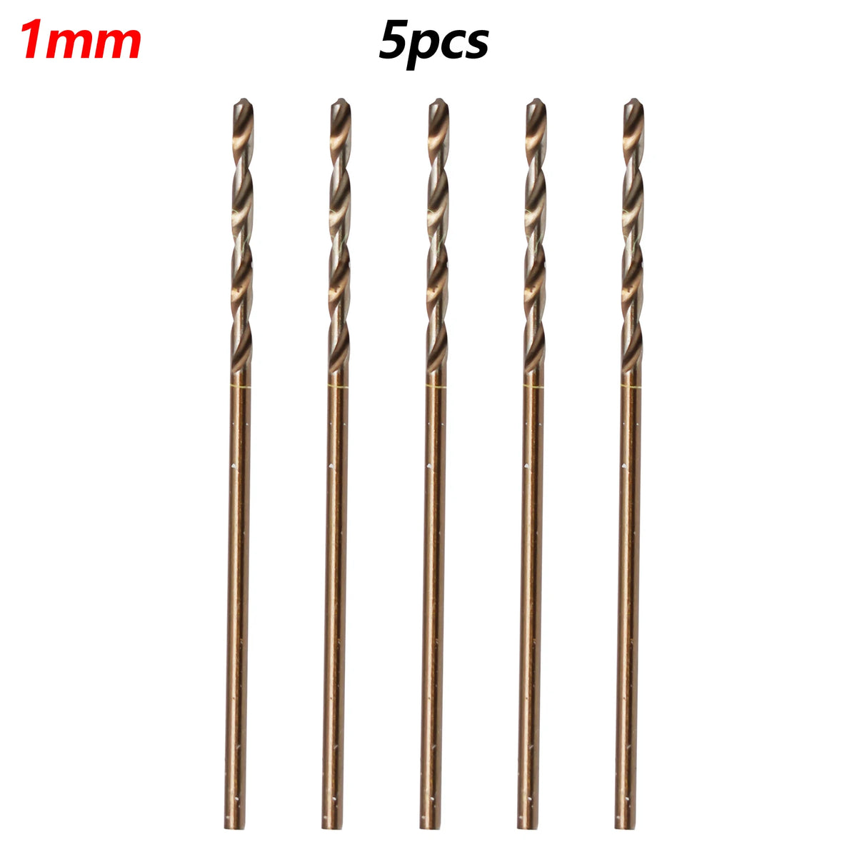5-Piece M35 Cobalt HSS Drill Bit Set 1–4mm – Metal & Wood Cobalt Drill Bit Set Babs 1mm 5PCS