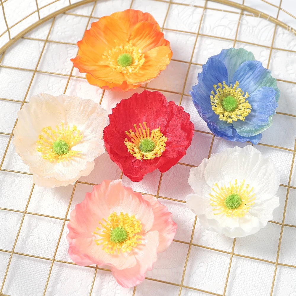 Silk Rose Flower Heads 10/20 Pcs – Wedding & DIY Decor Artificial Flower Heads Babs