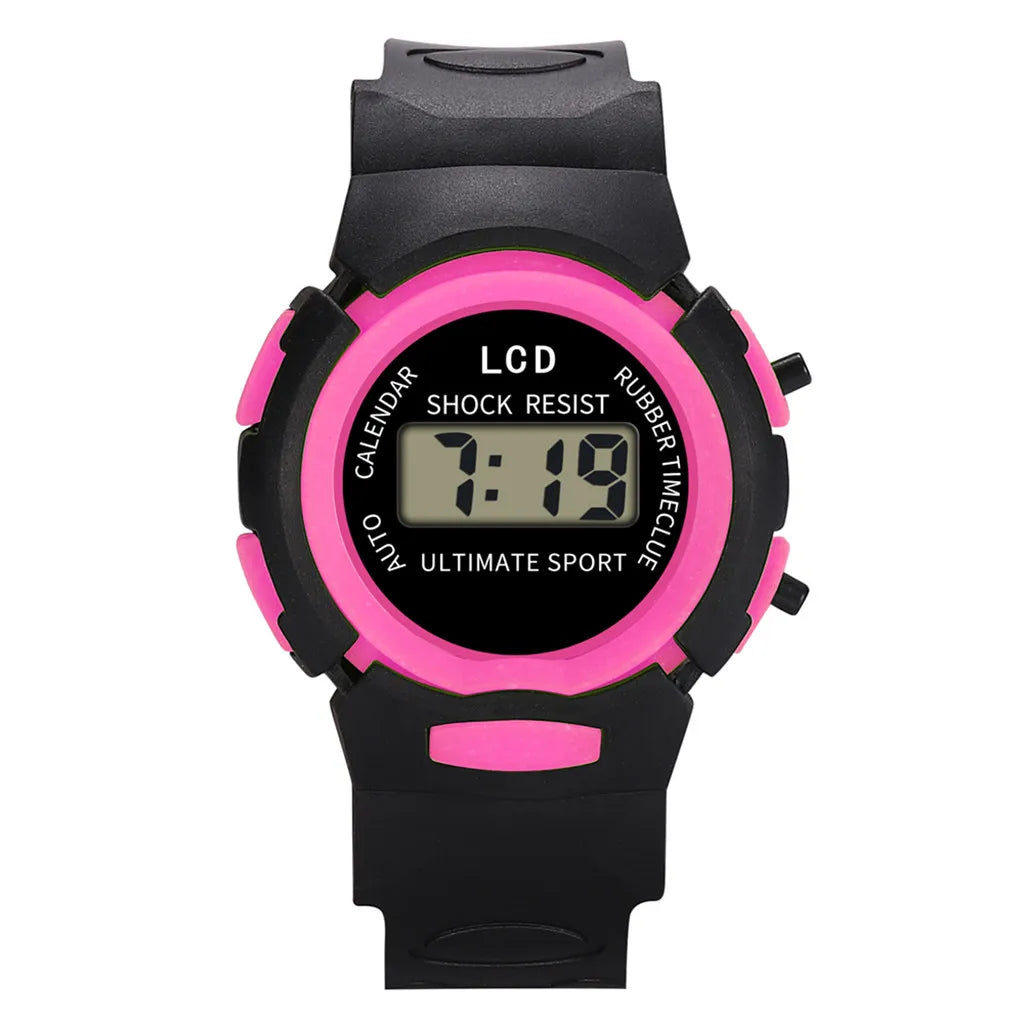 Kids Digital LED Sport Watch – Alarm, Date & Stopwatch Kids Digital Watch Babs H