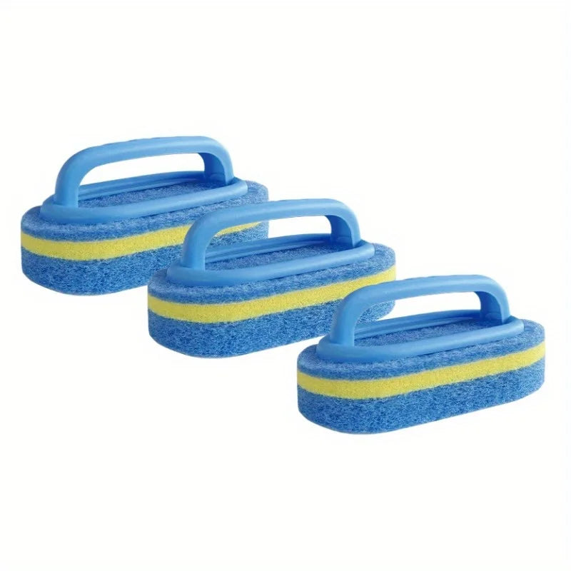 3-Piece Pool Cleaning Brush Kit – Sponge Scrubber for Tile & Walls Pool Cleaning Kit Babs 3pcs