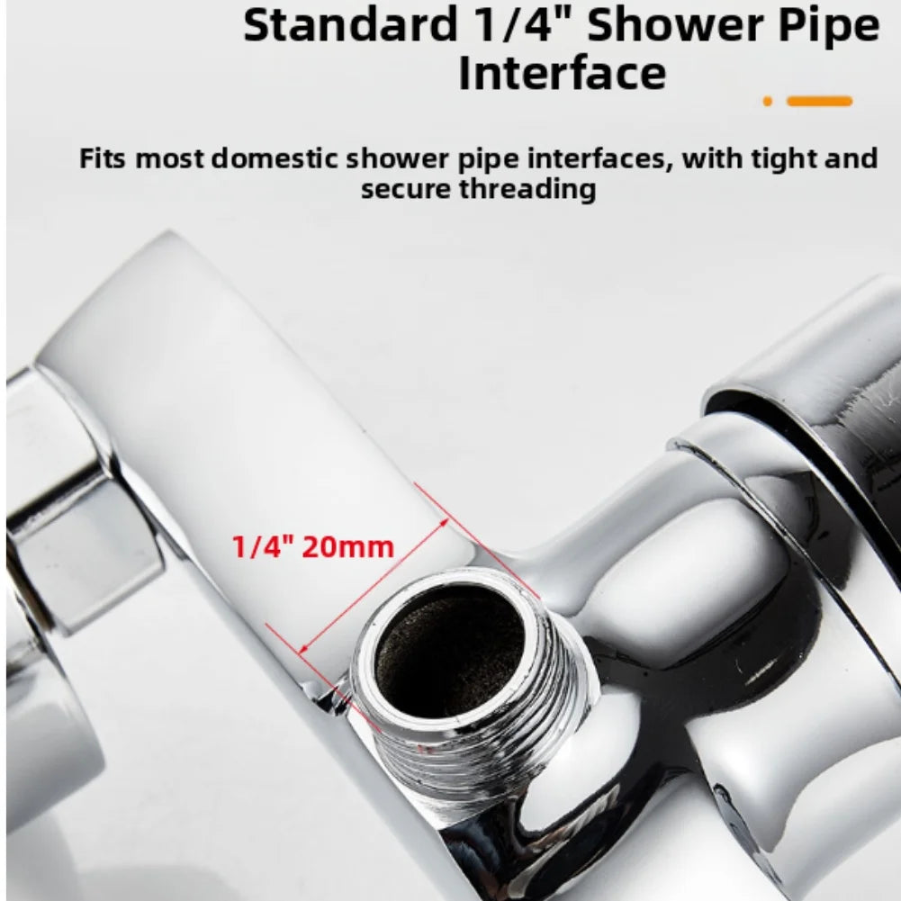LEENKEA Wall Mounted Shower Mixer Valve G1/2" Chrome Shower Mixer Valve Babs