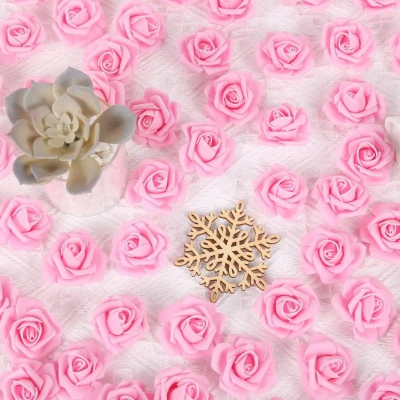 Artificial PE Rose Flower Heads 10/20Pcs – Wedding & Home Decor Artificial Flowers Babs