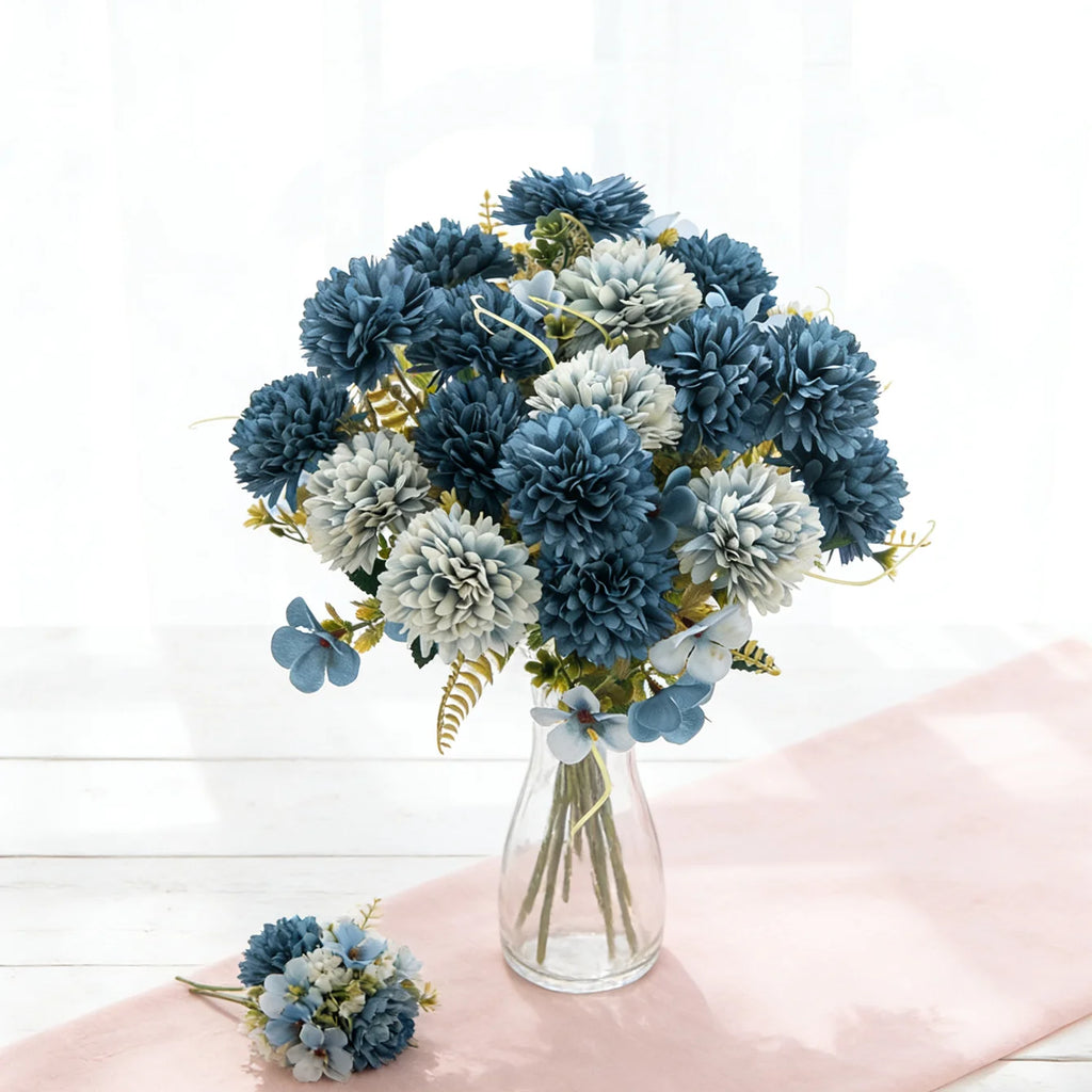 Artificial Silk Chrysanthemum Bouquet – Wedding & Home Decor Artificial Flower Bouquet Babs
