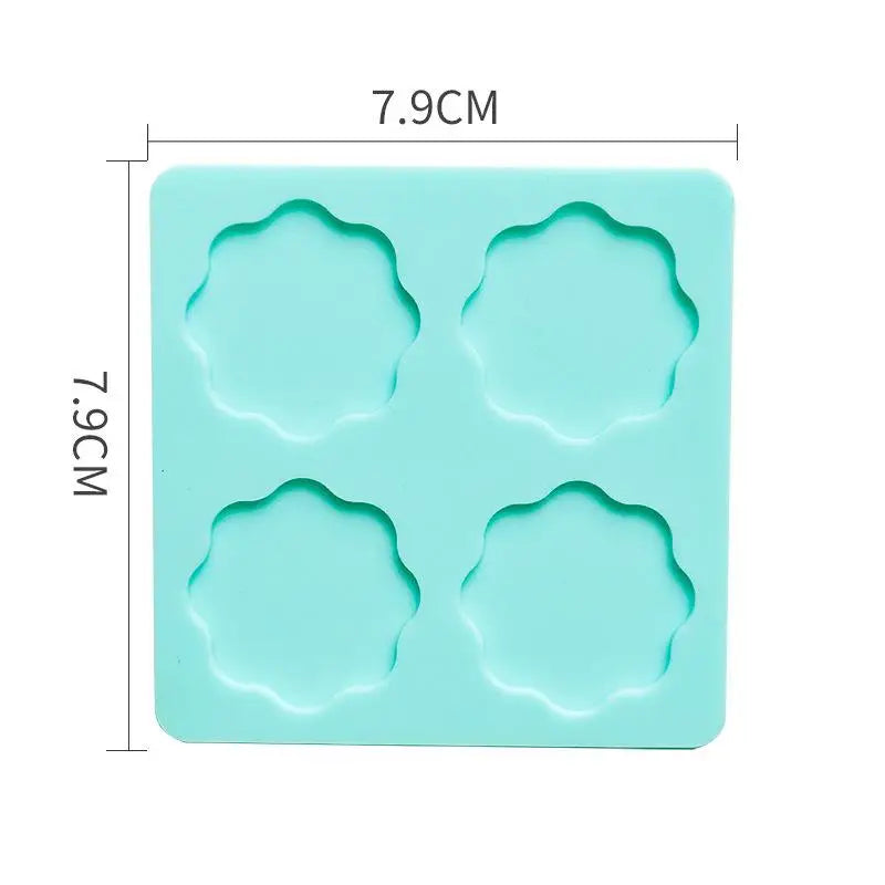 Wax Seal Stamp Silicone Mold Pad | 25mm DIY Craft Tool Wax Seal Mold Pad Babs Lace Green