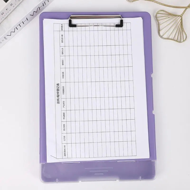 Storage Clipboard with Metal Clip & Pen Holder | A4 Organizer Storage Clipboard Babs