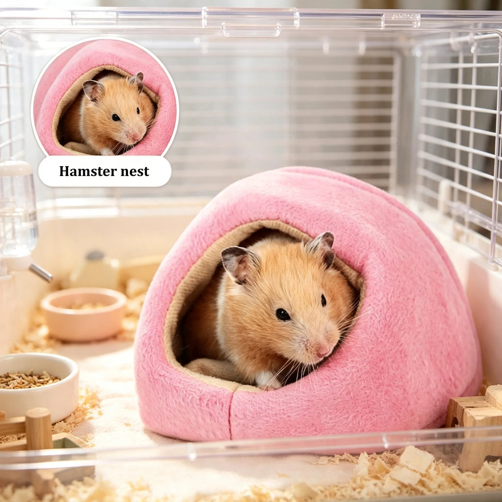 Small Pet Fleece Hammock Nest – Warm Hut for Hamster & Rat Small Pet Hammock Nest Babs
