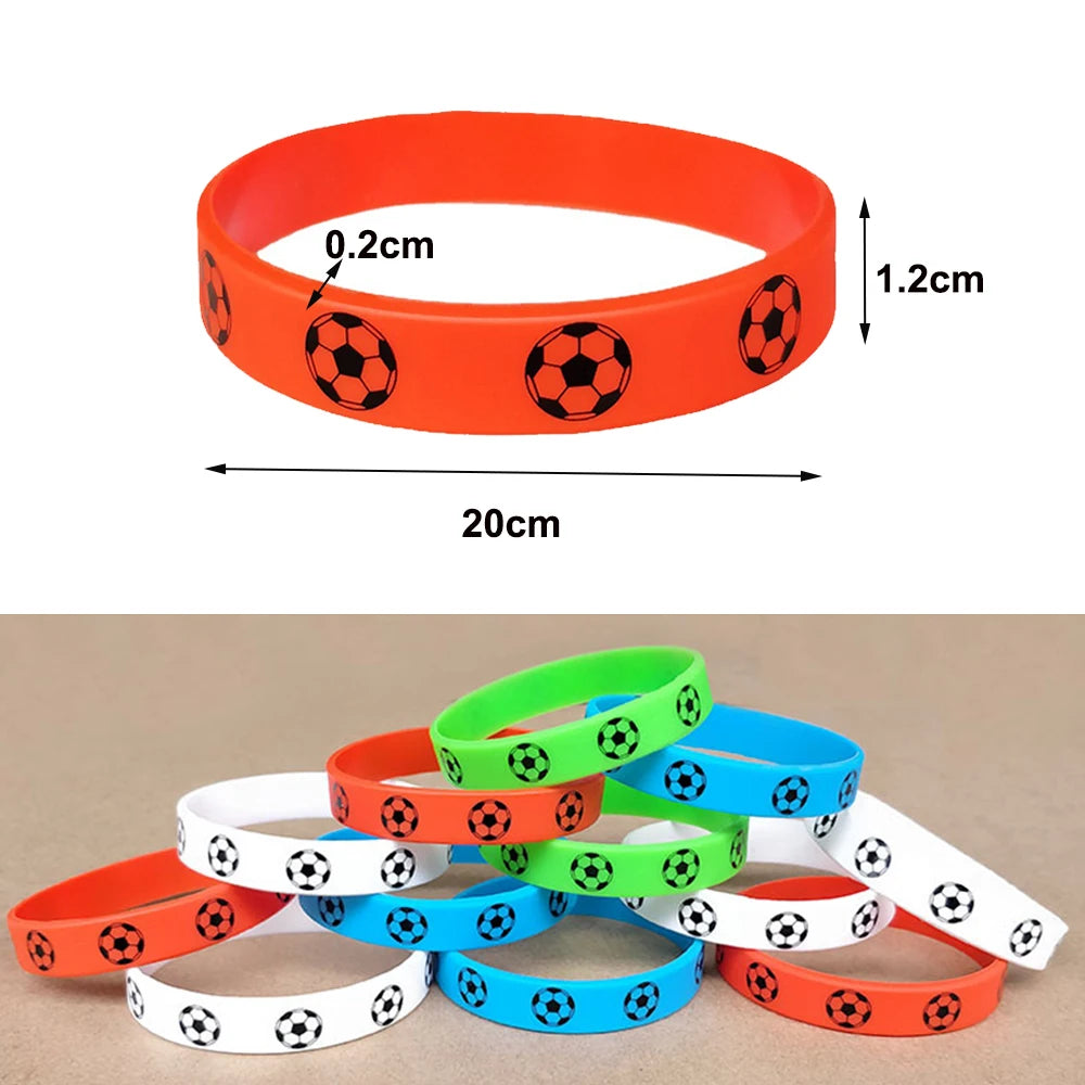 Soccer Silicone Wristbands 6-42 Pcs | Party Favors & Events Silicone Wristbands Babs