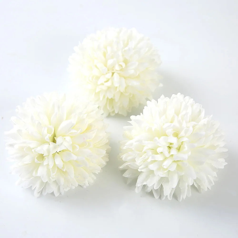 White Artificial Rose Flower Heads – Wedding & Home Decor Artificial Flower Heads Babs 27 10Pcs