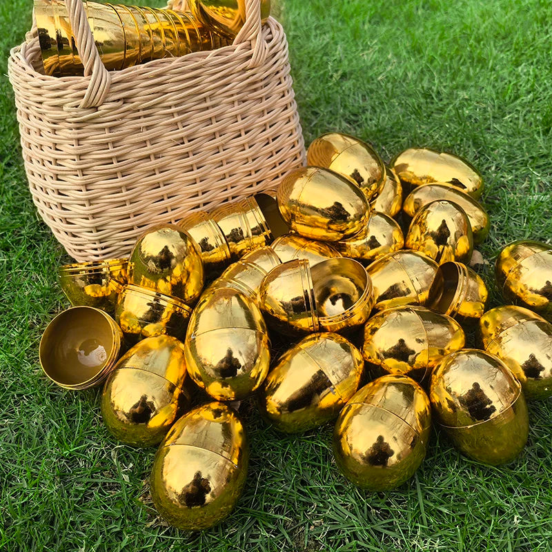 Golden Fillable Easter Eggs 6–24 Pcs | Party Favors & Prizes Easter Party Favors Babs