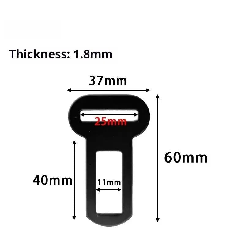 2-Pack Pet Seat Belt Clip & Buckle Lock for Dogs & Cats Pet Seat Belt Clip Babs black2pcs