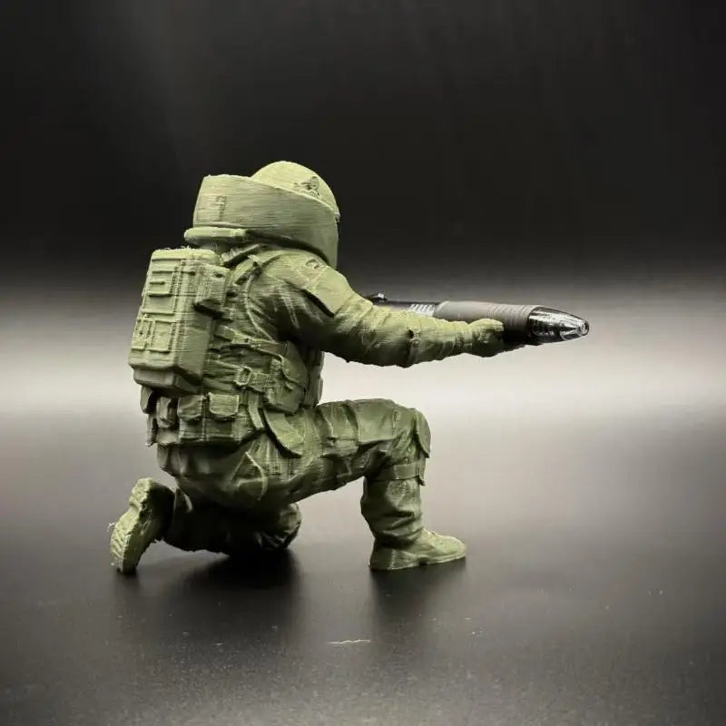 3D Printed Soldier Pen Holder – Cool Desktop Organizer Gift Desktop Pen Holder Babs