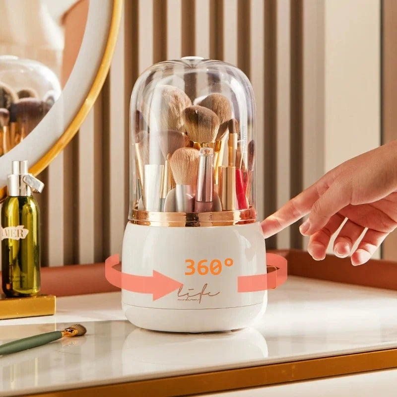360° Rotating Clear Makeup Organizer | Multi-Compartment Holder Makeup Organizer Babs