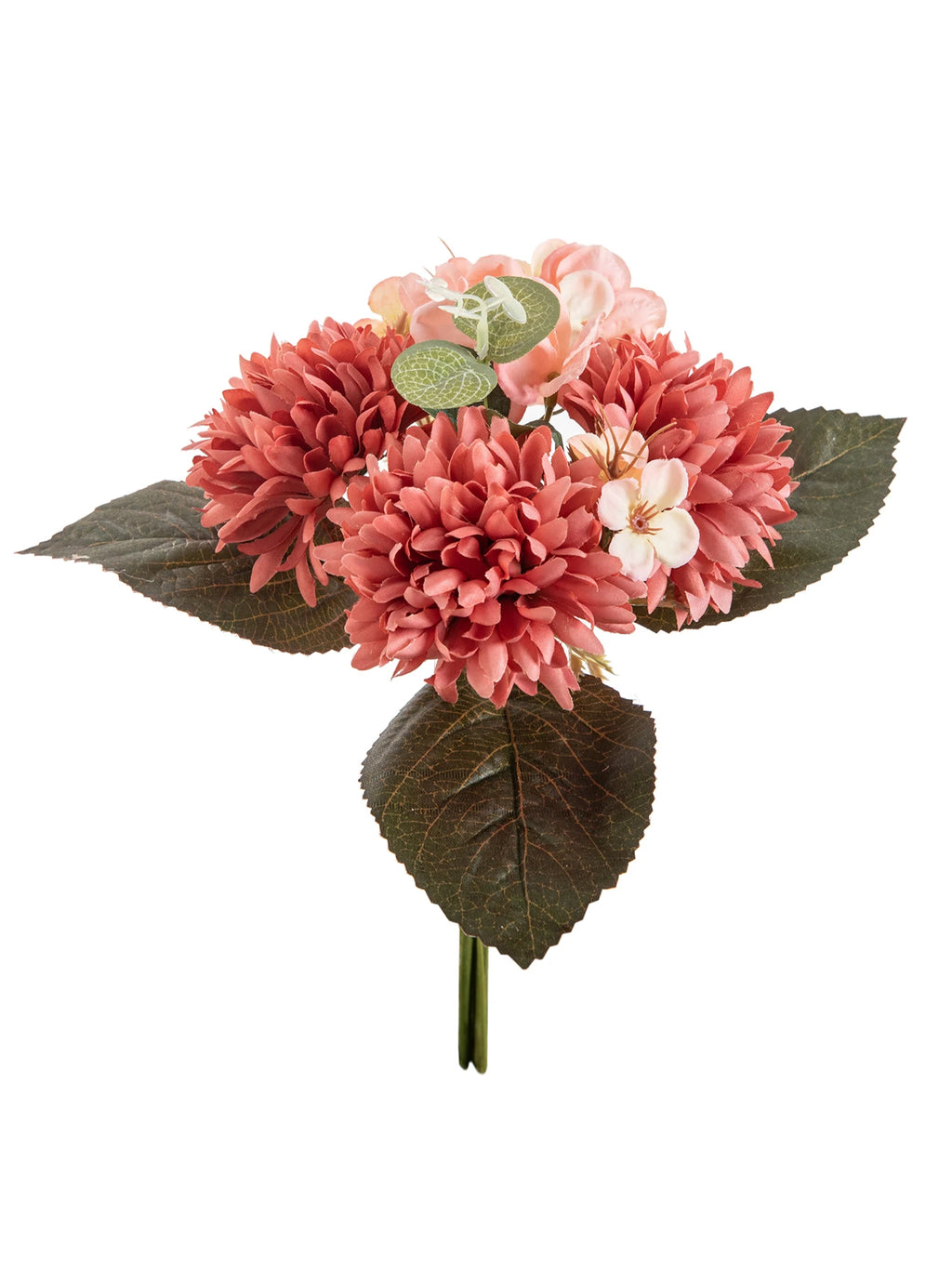 Silk Chrysanthemum Artificial Bouquet – Wedding & Home Décor Artificial Flower Bouquet Babs Deep Pink 2 pcs